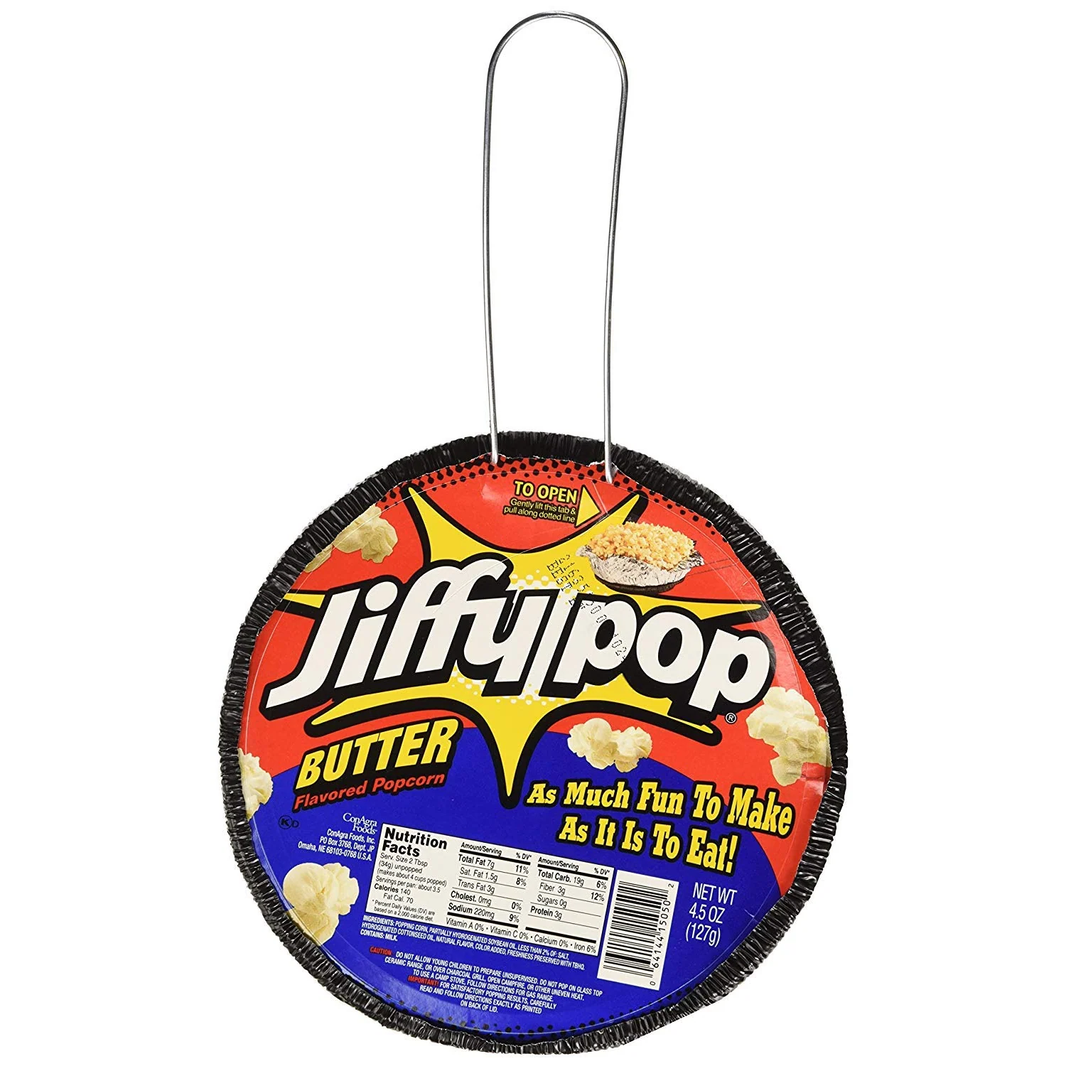 Jiffy Pop Butter Flavored Popcorn, 12-Pan Case